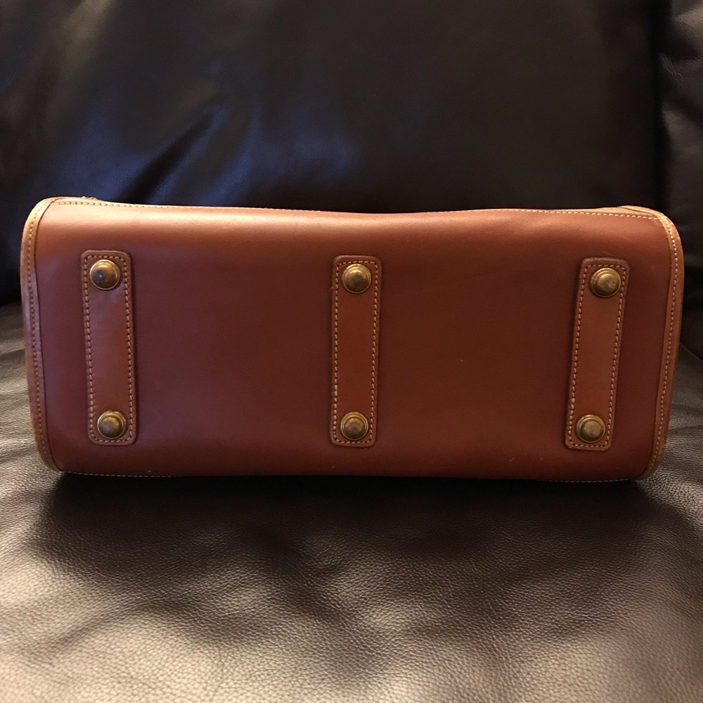Vintage Dooney & Bourke AWL Satchel Taupe Mushroom Color - Picture 5 of 9